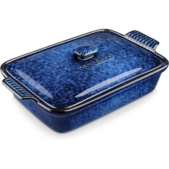 Starry Quart Casserole Baking Dish, large lasagna pan with lid